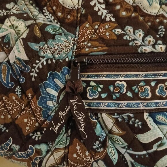 Vera Bradley hobo shoulder bag in the retired Java Blue floral pattern - Picture 2 of 6